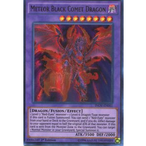 画像: 【特価品】英語版 流星竜メテオ・ブラック・ドラゴン INOV-EN041 1st（ウルトラレア）