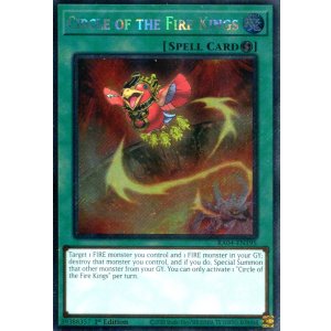 画像: 【特価品】英語版 炎王炎環 RA04-EN195 1st（プラチナシークレットレア）