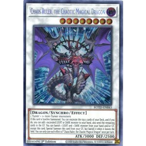 画像: 【特価品】英語版 混沌魔龍 カオス・ルーラー ROTD-EN043 1st(シークレットレア)