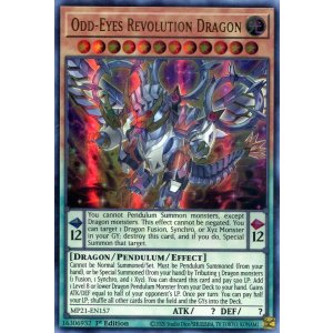 画像: 【特価品】英語版 超天新龍オッドアイズ・レボリューション・ドラゴン MP21-EN157 1st（ウルトラレア）