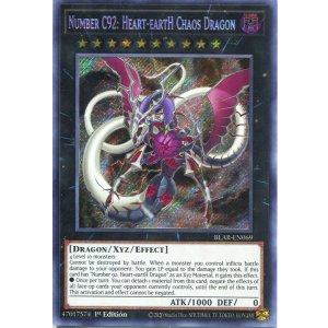 画像: 【特価品】英語版 ＣＮｏ.９２ 偽骸虚龍 Ｈｅａｒｔ－ｅａｒｔＨ Ｃｈａｏｓ Ｄｒａｇｏｎ BLAR-EN069 1st（シークレットレア）