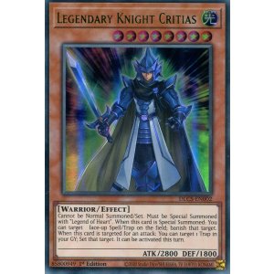 画像: 【特価品】英語版 伝説の騎士 クリティウス DLCS-EN002 1st（ウルトラレア：グリーン）