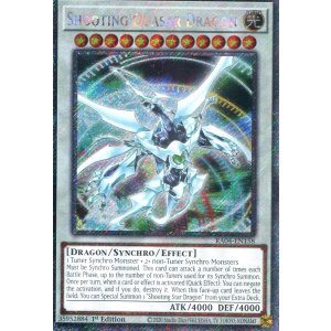 画像: 【特価品】英語版 シューティング・クェーサー・ドラゴン RA04-EN158 1st（プラチナシークレットレア）