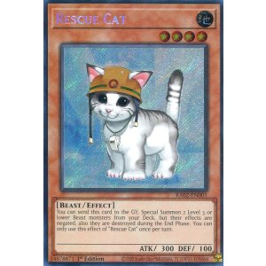 画像: 【特価品】英語版 レスキューキャット(新規イラスト) RA02-EN001 1st(シークレットレア)