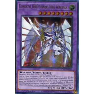 画像: 【特価品】英語版 E・HERO シャイニング・ネオス・ウィングマン POTE-EN041 1st(ウルトラレア)