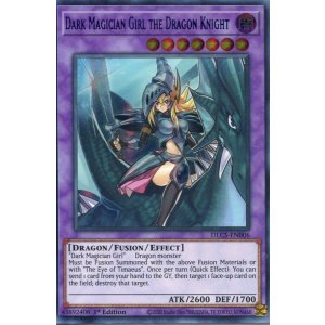 画像: 【特価品】英語版 竜騎士ブラック・マジシャン・ガール DLCS-EN006 1st(ウルトラレア:ブルー)