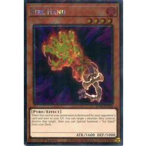 画像: 【特価品】英語版 ファイヤー・ハンド RA04-EN224 1st（プラチナシークレットレア）