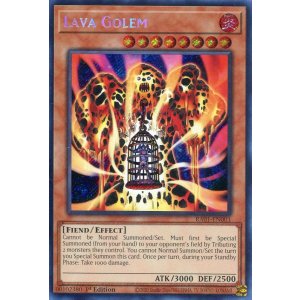 画像: 【特価品】英語版  溶岩魔神ラヴァ・ゴーレム RA01-EN001 1st（シークレットレア）