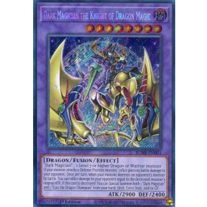 画像: 【特価品】英語版 竜魔導騎士ブラック・マジシャン BLMR-EN001 1st（シークレットレア）