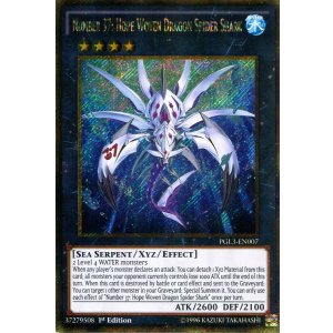 画像: 【特価品】英語版 Ｎｏ.３７ 希望織竜スパイダー・シャーク PGL3-EN007 1st（ゴールドシークレットレア）
