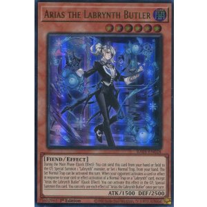 画像: 【特価品】英語版 白銀の城の執事 アリアス RA05-EN028 1st(ウルトラレア)