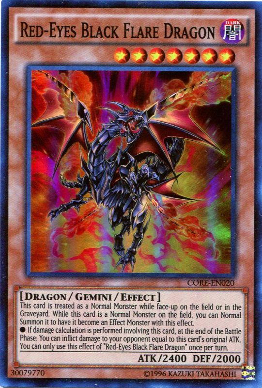 画像1: 【特価品】英語版 真紅眼の黒炎竜 CORE-EN020（スーパーレア）