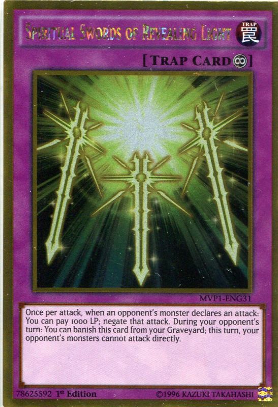 画像1: 【特価品】英語版 光の護封霊剣 MVP1-ENG31 1st（ゴールドレア）
