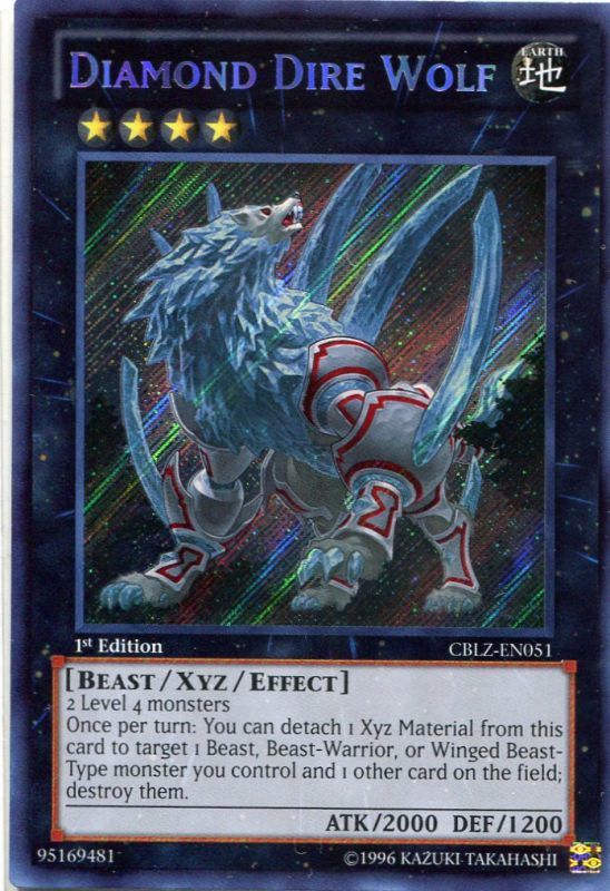 画像1: 【特価品】英語版 恐牙狼 ダイヤウルフ CBLZ-EN051 1st（シークレットレア）