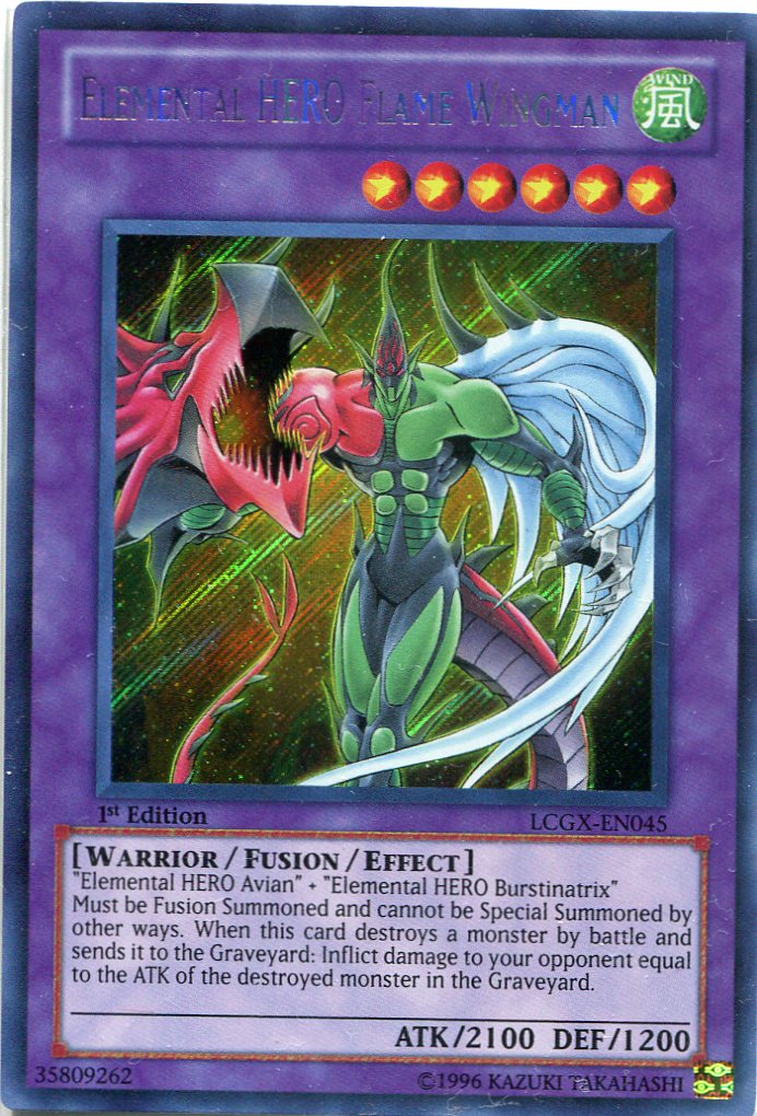 画像1: 【特価品】英語版 Ｅ・ＨＥＲＯ フレイム・ウィングマン LCGX-EN045 1st（シークレットレア）