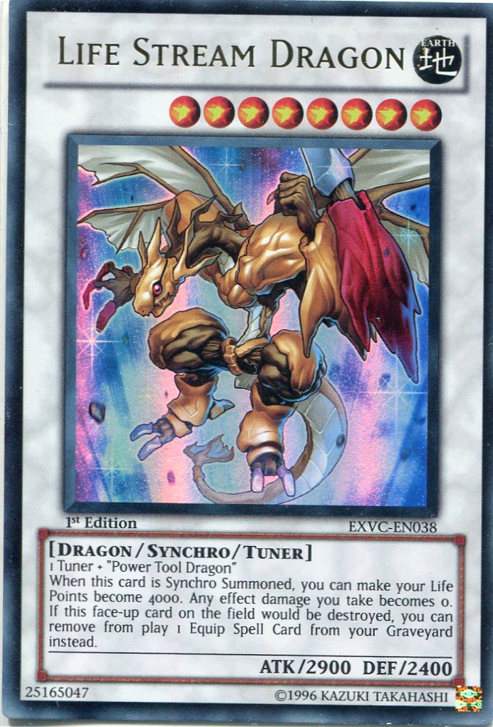 画像1: 【特価品】英語版 ライフ・ストリーム・ドラゴン EXVC-EN038 1st（ウルトラレア）