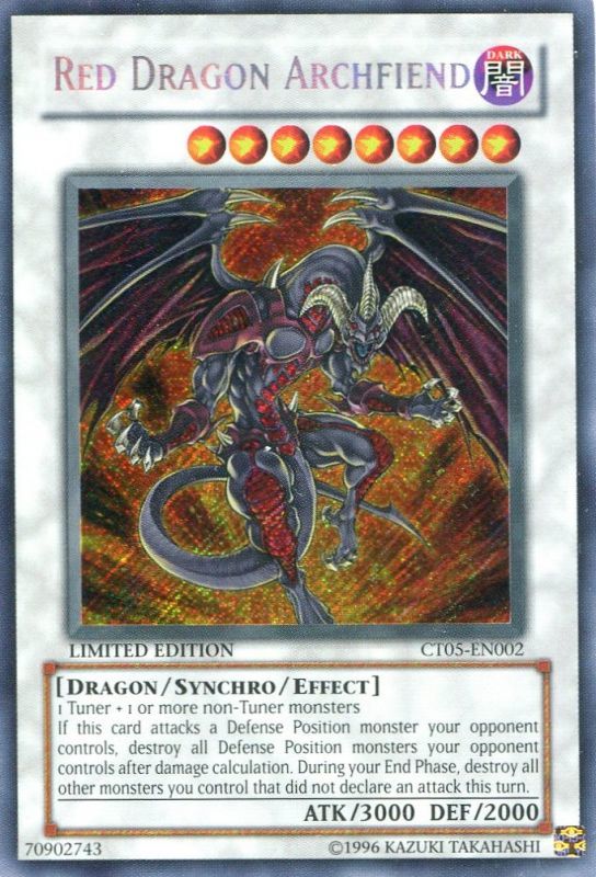 画像1: 【特価品】英語版 レッド・デーモンズ・ドラゴン CT05-EN002（シークレットレア）