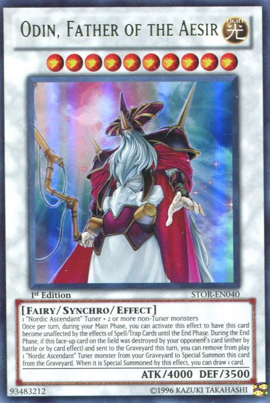 画像1: 【特価品】英語版 極神聖帝オーディン STOR-EN040 1st（ウルトラレア）