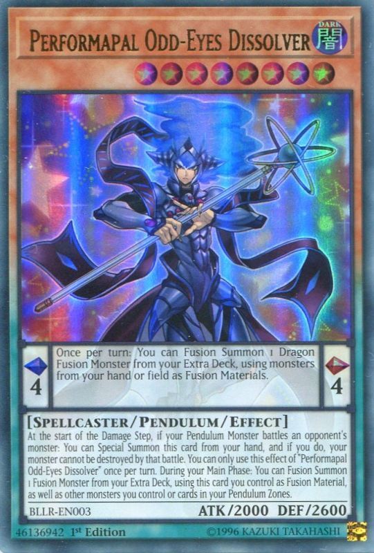 画像1: 【特価品】英語版 ＥＭオッドアイズ・ディゾルヴァー BLLR-EN003 1st（ウルトラレア）