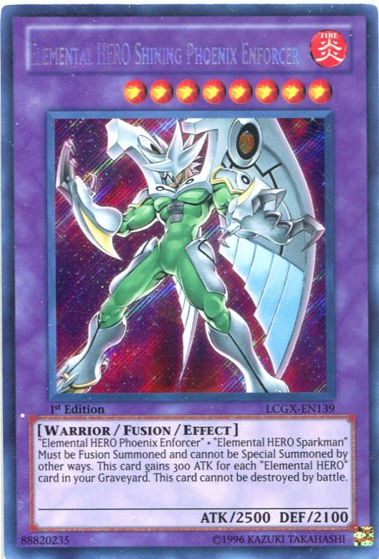 画像1: 【特価品】英語版 Ｅ・ＨＥＲＯ シャイニング・フェニックスガイ LCGX-EN139 1st（シークレットレア）