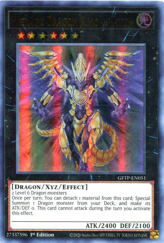 画像1: 【特価品】英語版 聖刻龍王－アトゥムス GFTP-EN051 1st（ウルトラレア）