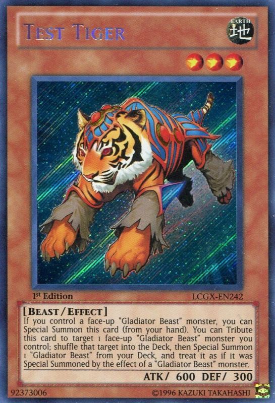 画像1: 【特価品】英語版 スレイブタイガー LCGX-EN242 1st（シークレットレア）