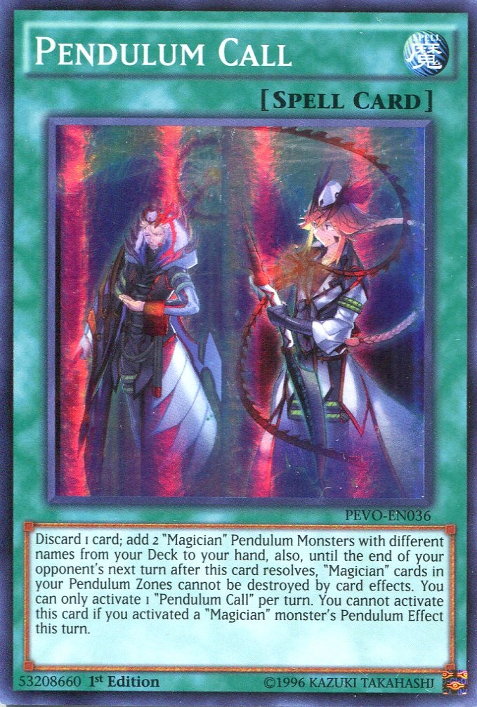 画像1: 【特価品】英語版 ペンデュラム・コール PEVO-EN036 1st（スーパーレア）
