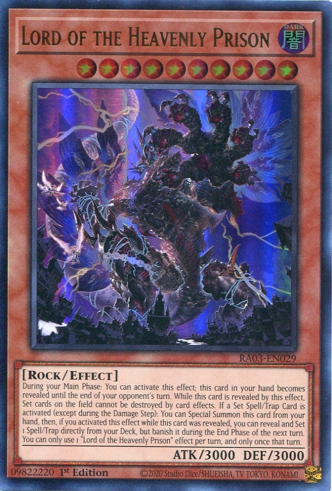 画像1: 【特価品】英語版 天獄の王 RA03-EN029 1st（ウルトラレア）