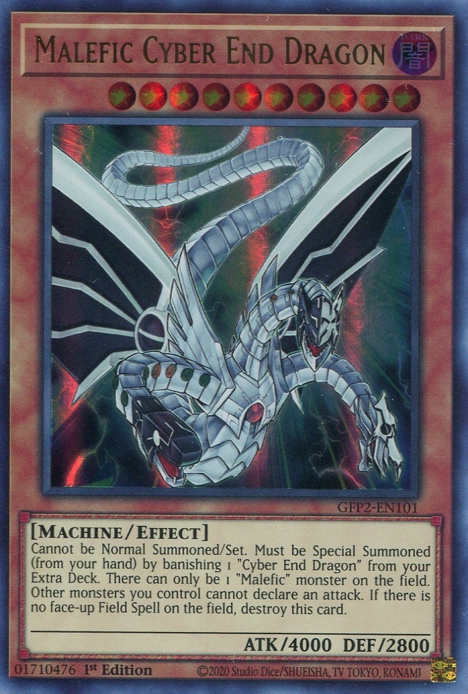 画像1: 【特価品】英語版 Ｓｉｎ サイバー・エンド・ドラゴン GFP2-EN101 1st（ウルトラレア）