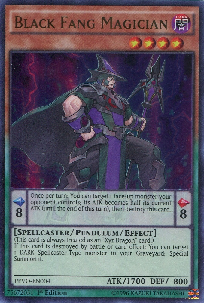 画像1: 【特価品】英語版 黒牙の魔術師 PEVO-EN004 1st（ウルトラレア）