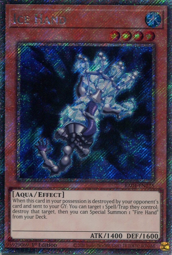画像1: 【特価品】英語版 アイス・ハンド RA04-EN225 1st（プラチナシークレットレア）