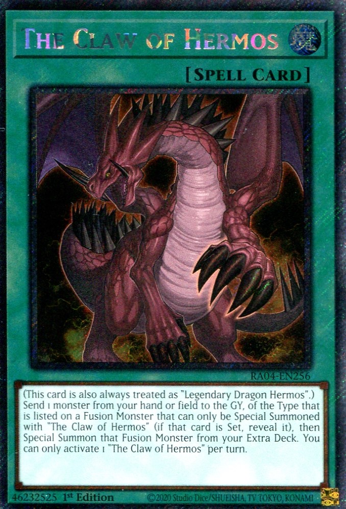 画像1: 【特価品】英語版 ヘルモスの爪 RA04-EN256 1st（プラチナシークレットレア）