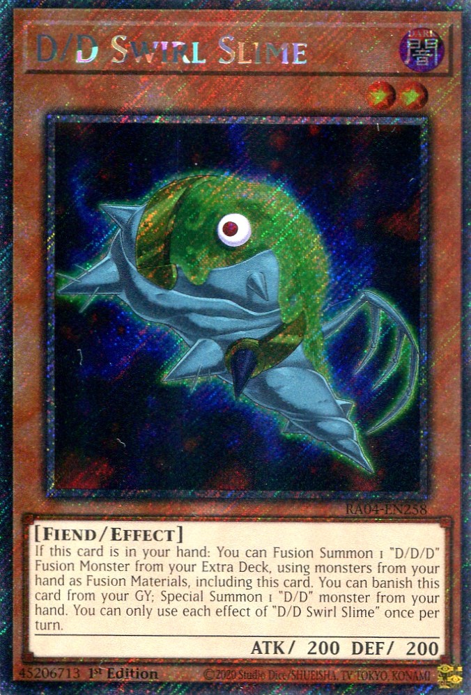 画像1: 【特価品】英語版 ＤＤスワラル・スライム RA04-EN258 1st（プラチナシークレットレア）