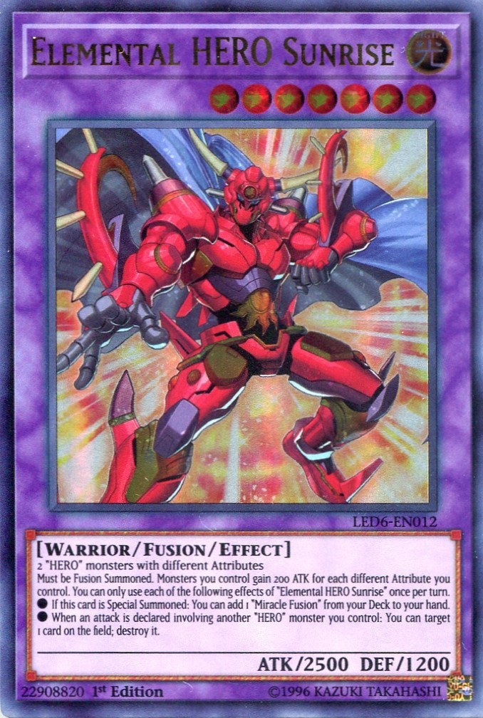 画像1: 【特価品】英語版 Ｅ・ＨＥＲＯ サンライザー LED6-EN012 1st（ウルトラレア）