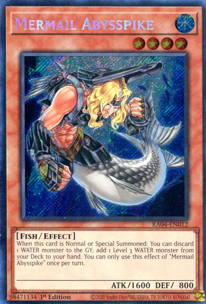 画像1: 【特価品】英語版 水精鱗－アビスパイク RA04-EN012 1st（シークレットレア）