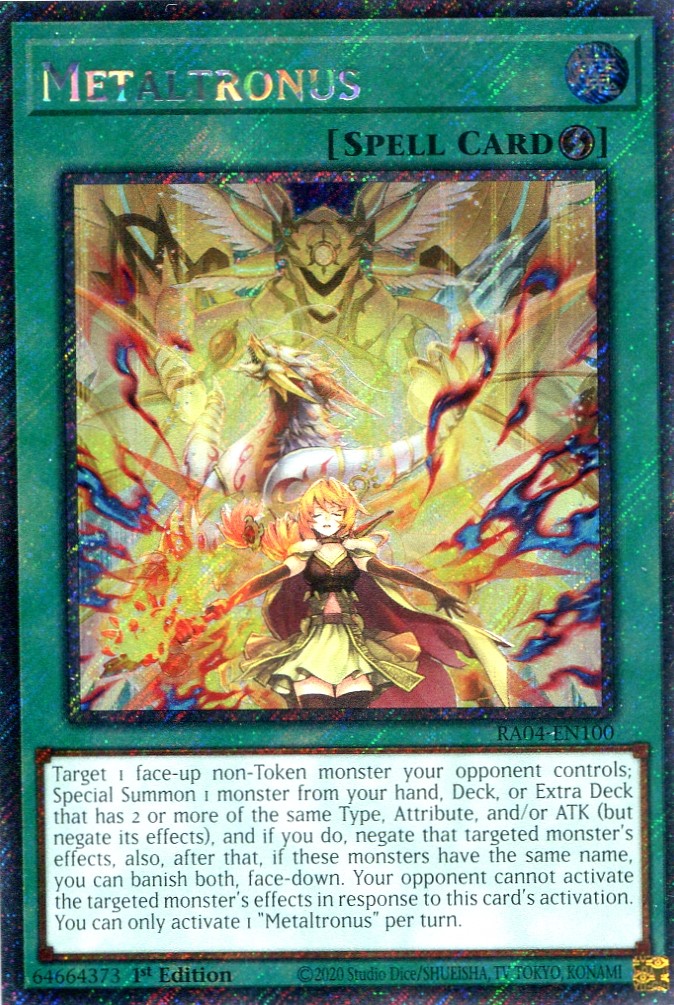 画像1: 【特価品】英語版 共界神淵体 RA04-EN100 1st（プラチナシークレットレア）