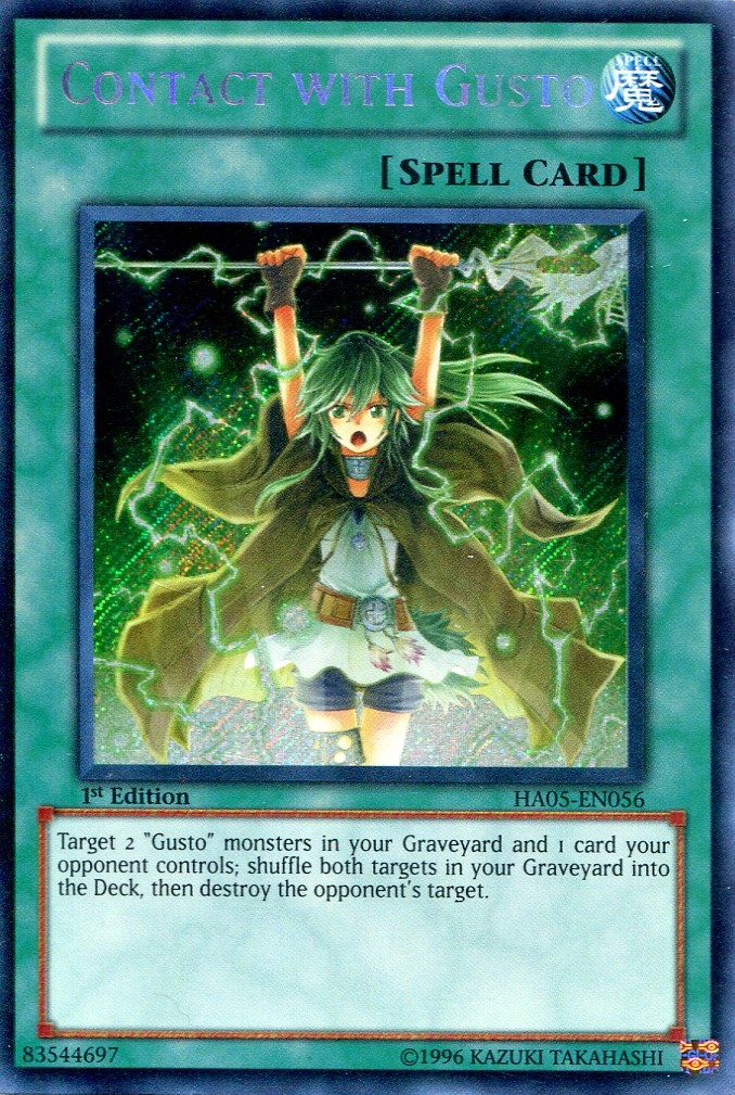 画像1: 【特価品】英語版 ガスタの交信 HA05-EN056 1st（シークレットレア）