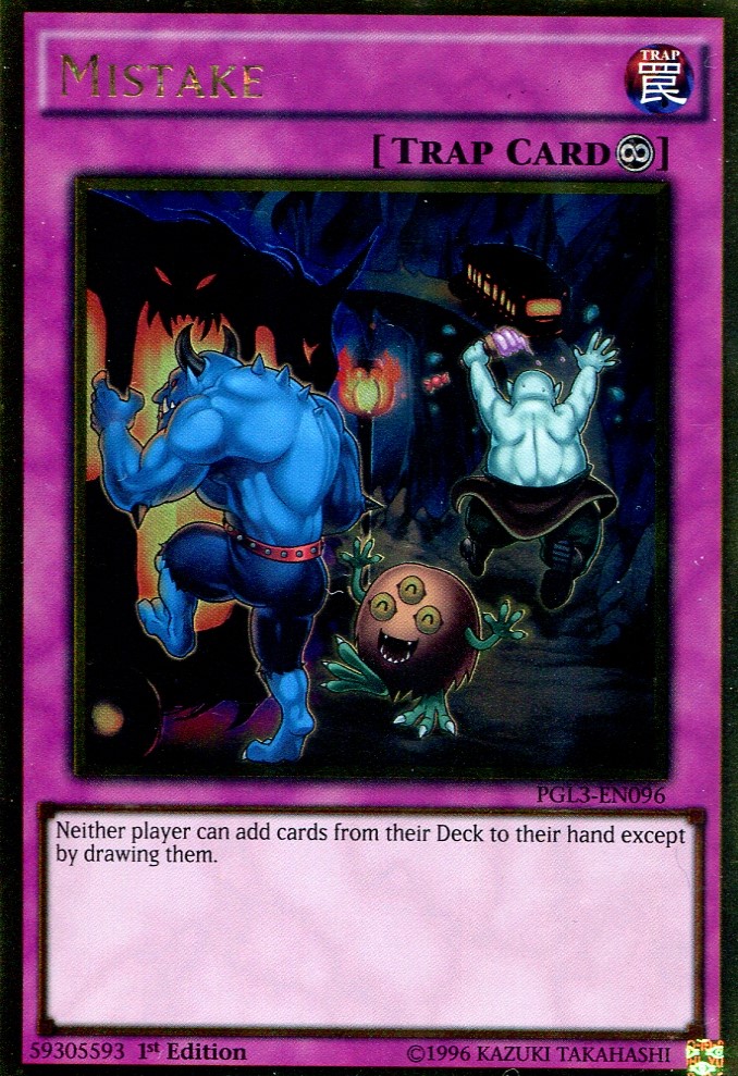 画像1: 【特価品】英語版 手違い PGL3-EN096 1st（ゴールドレア）