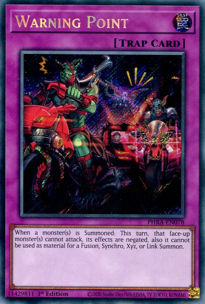 画像1: 【特価品】英語版 ワーニングポイント PHRA-EN078 1st（シークレットレア）