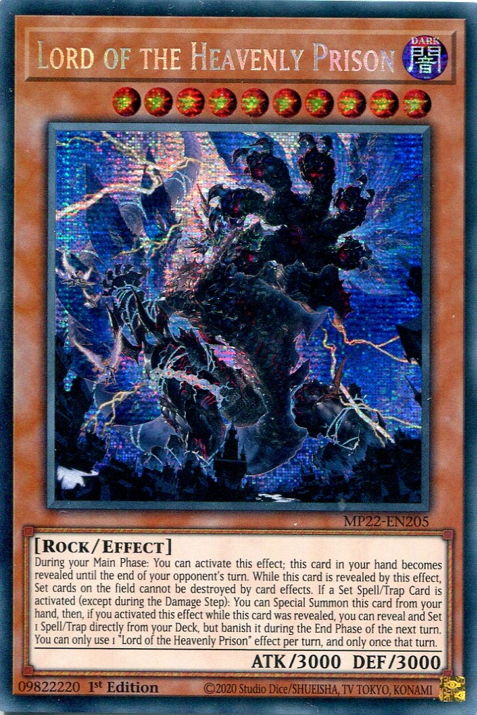 画像1: 【特価品】英語版 天獄の王 MP22-EN205 1st（プリズマティックシークレットレア）