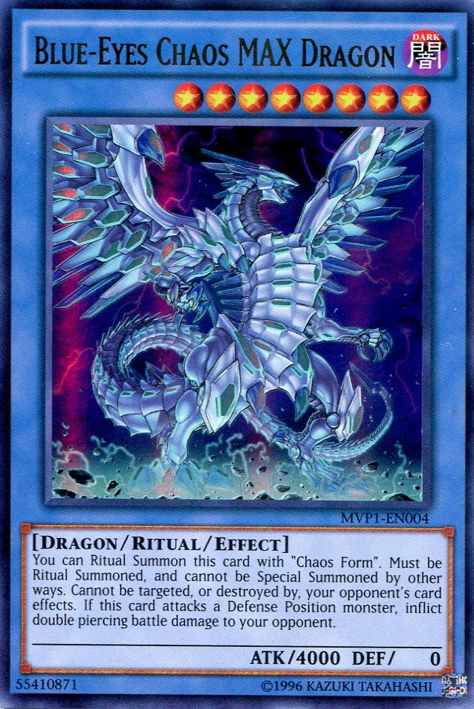 画像1: 【特価品】英語版 ブルーアイズ・カオス・ＭＡＸ・ドラゴン MVP1-EN004（ウルトラレア）