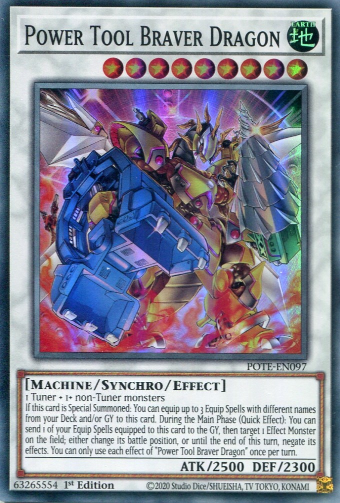 画像1: 【特価品】英語版 パワー・ツール・ブレイバー・ドラゴン POTE-EN097 1st（スーパーレア）