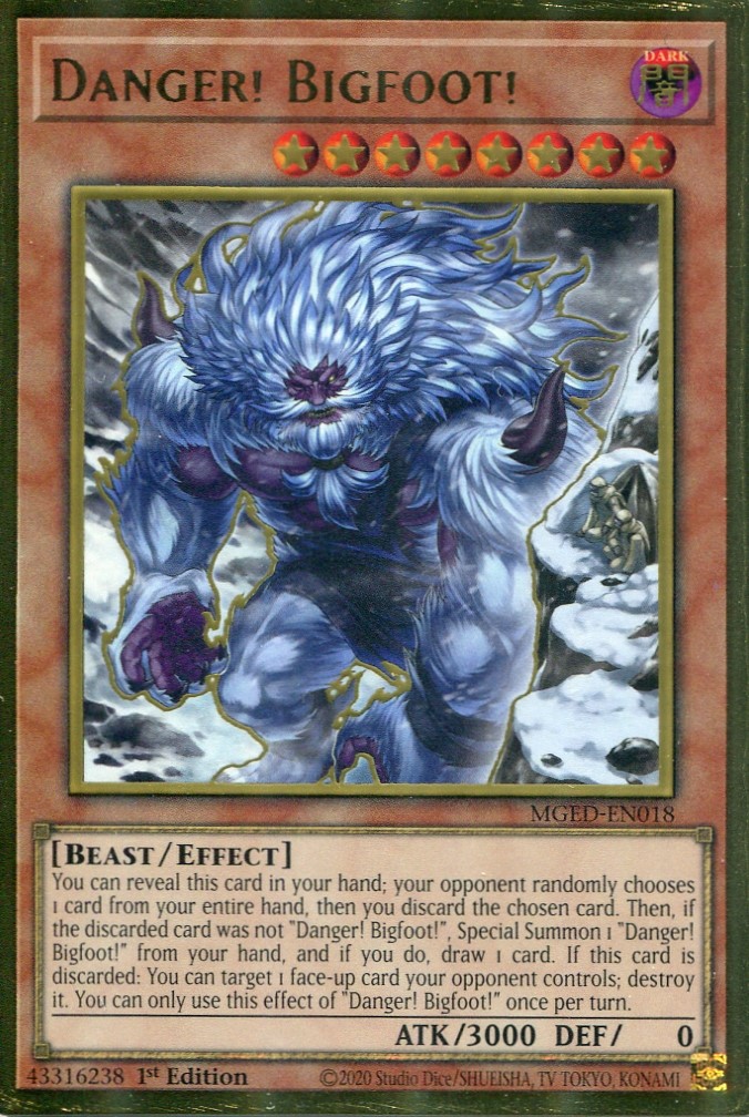 画像1: 【特価品】英語版 未界域のビッグフット（新規イラスト） MGED-EN018 1st（プレミアムゴールドレア）