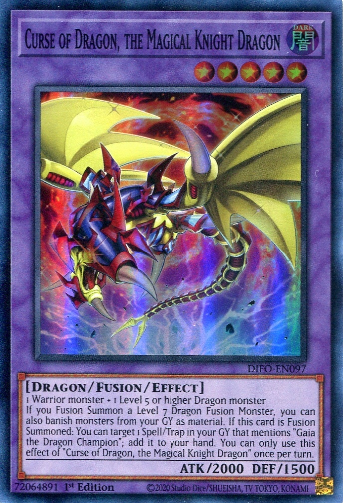 画像1: 【特価品】英語版 魔道騎竜カース・オブ・ドラゴン DIFO-EN097 1st（スーパーレア）