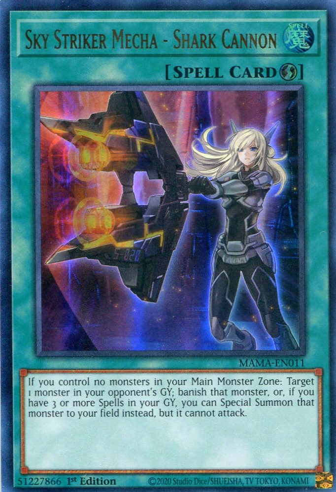 画像1: 【特価品】英語版 閃刀機－シャークキャノン MAMA-EN011 1st（ウルトラレア）