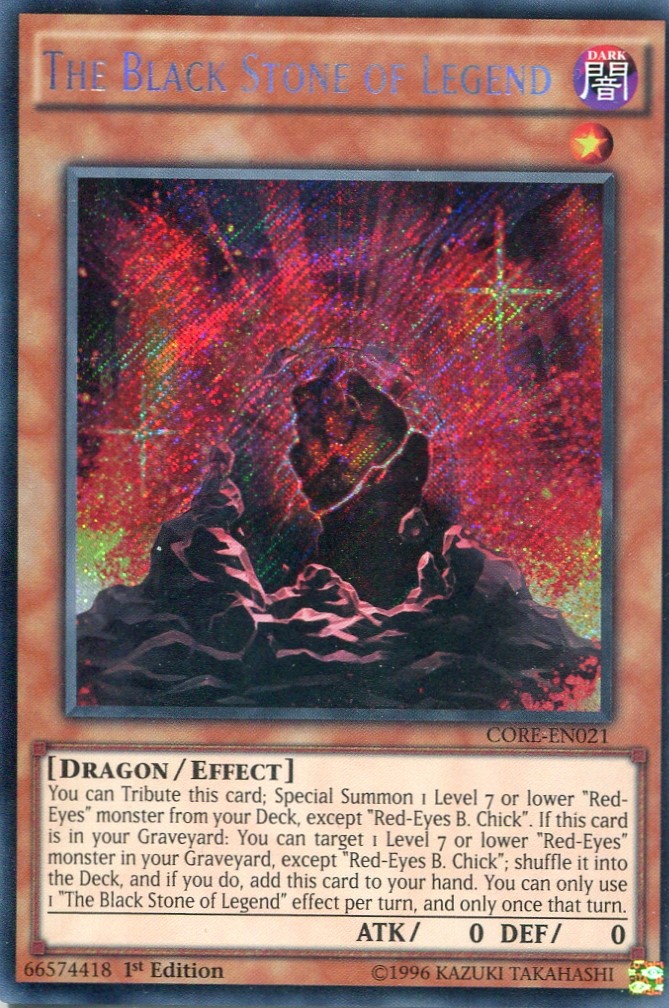 画像1: 【特価品】英語版 伝説の黒石 CORE-EN021 1st（シークレットレア）