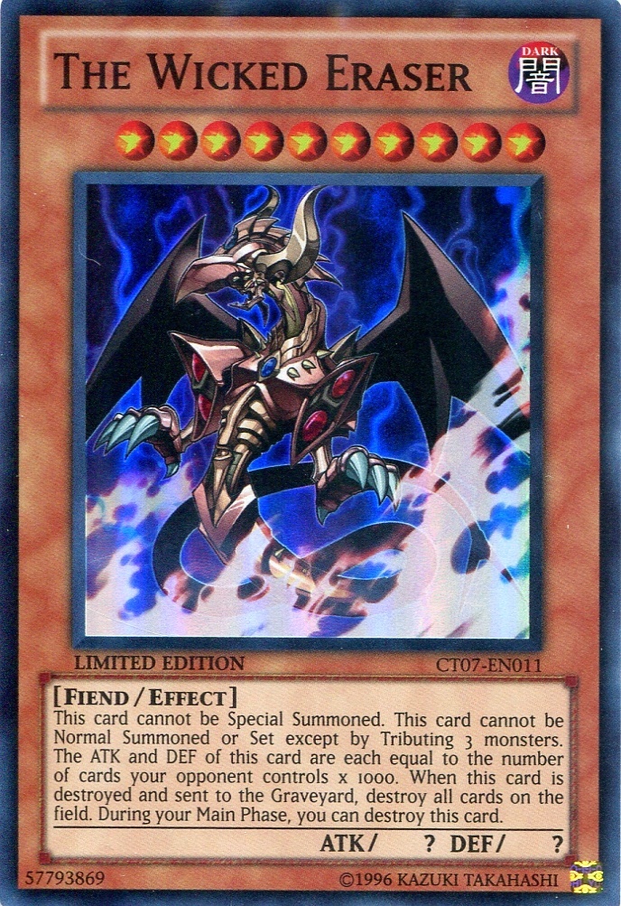 画像1: 【特価品】英語版 邪神イレイザー CT07-EN011 Limited Edition（スーパーレア）