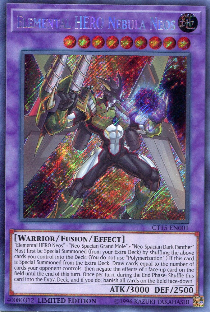 画像1: 【特価品】英語版 Ｅ・ＨＥＲＯ ネビュラ・ネオス CT15-EN001 Limited Edition（シークレットレア）