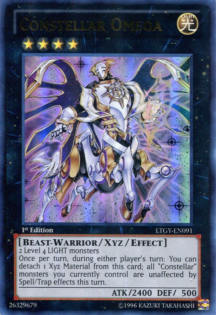 画像1: 【特価品】英語版 セイクリッド・オメガ LTGY-EN091 1st（ウルトラレア）