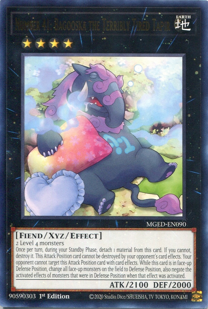 画像1: 【特価品】英語版 Ｎｏ.４１ 泥睡魔獣バグースカ MGED-EN090 1st（レア：ゴールド）